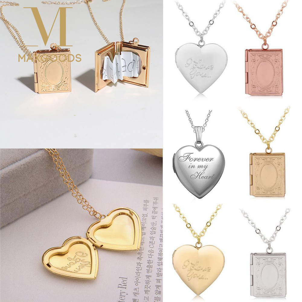 New Heart Shaped Photo Picture - огляд і ціна Heart Locket Necklace Photo