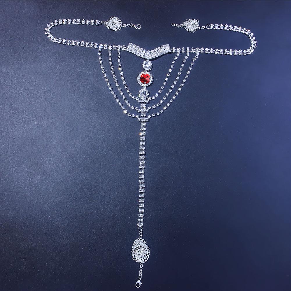 Sexy Body Chain Lingerie Red C - огляд і ціна Body Jewelry