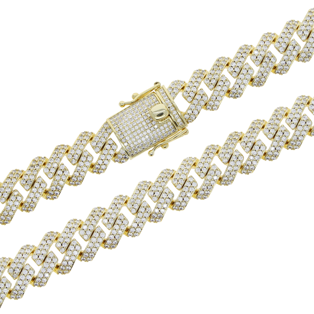 Parking Cz Rectangle Anklet Hi - огляд і ціна Cuban Link Chain 12Mm
