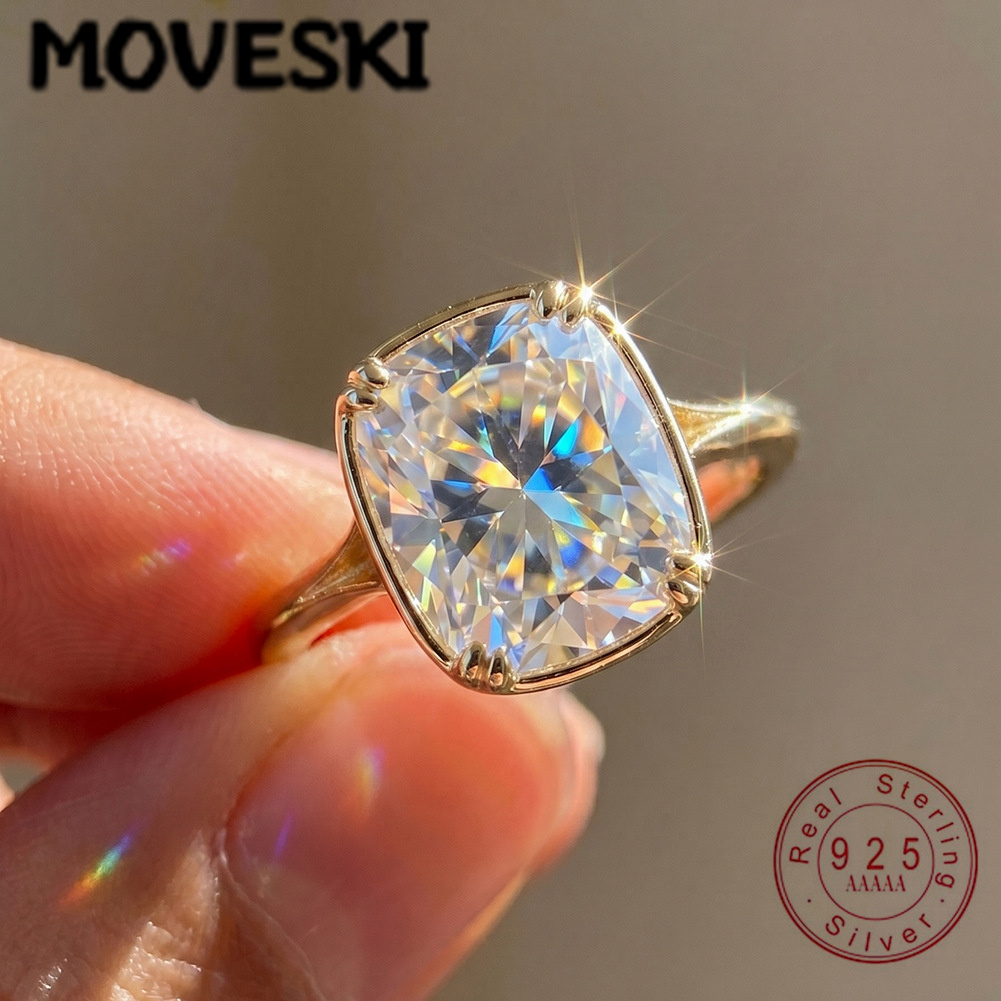S925 Sterling Silver 1 Carat S - огляд і ціна Moissanite Engagement Ring 1 Carat