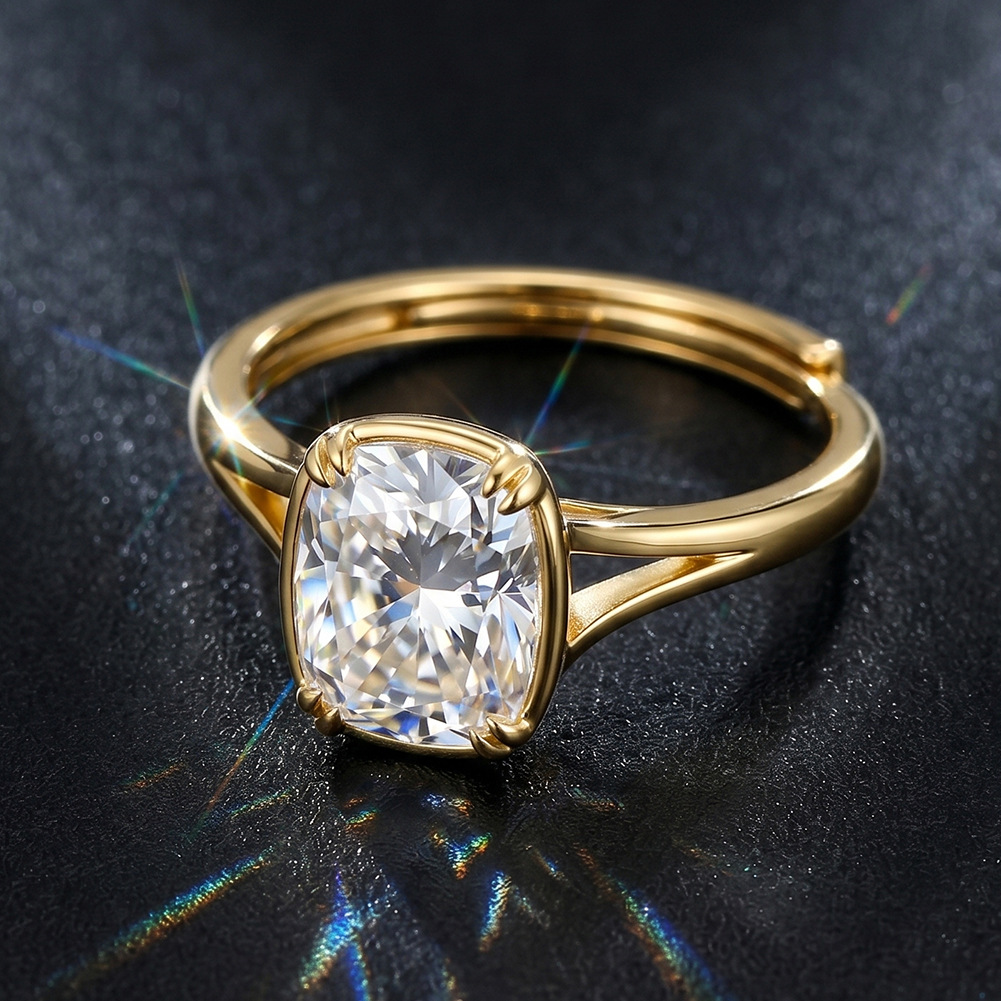 S925 Sterling Silver 1 Carat S - огляд і ціна Moissanite Engagement Ring 1 Carat