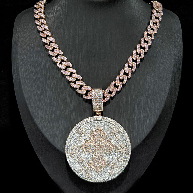 Hip Hop Bling Iced Out 12mm Wi - огляд і ціна Cuban Link Chain 12Mm