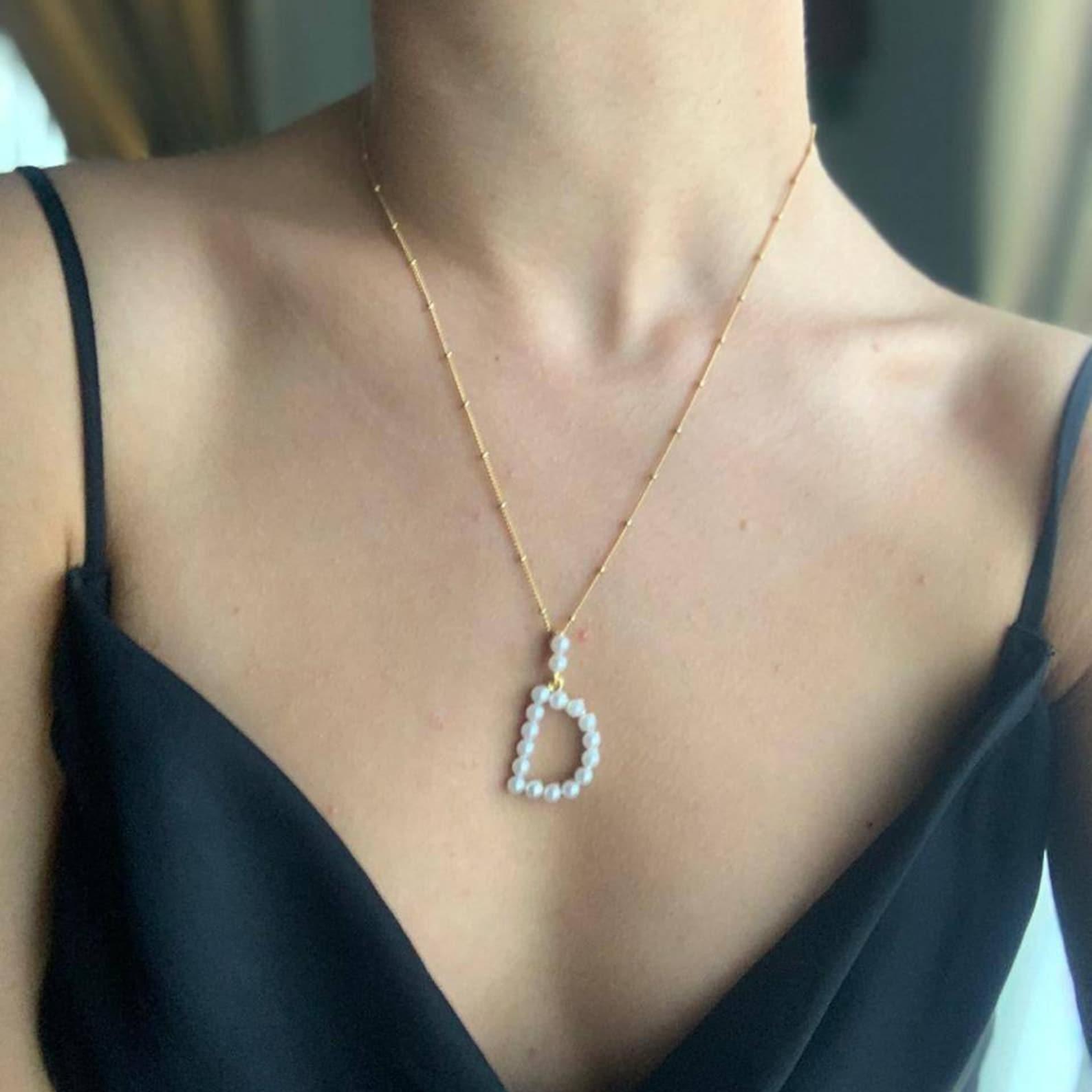 Pearl Initial Layering Pendant - огляд і ціна Custom Name Necklace Stainless Steel