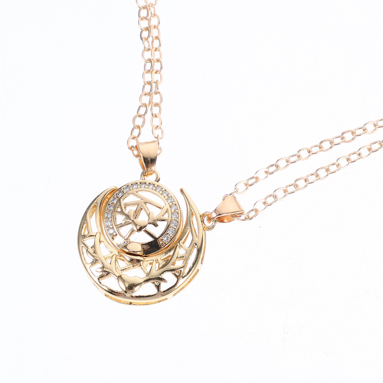 1Pair Sun Moon Necklace for Co - огляд і ціна Magnetic Couple Matching Necklaces
