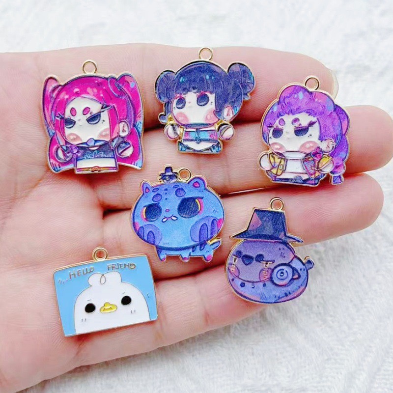 10pcs Cartoon Anime Pendant Oi - огляд і ціна Earrings