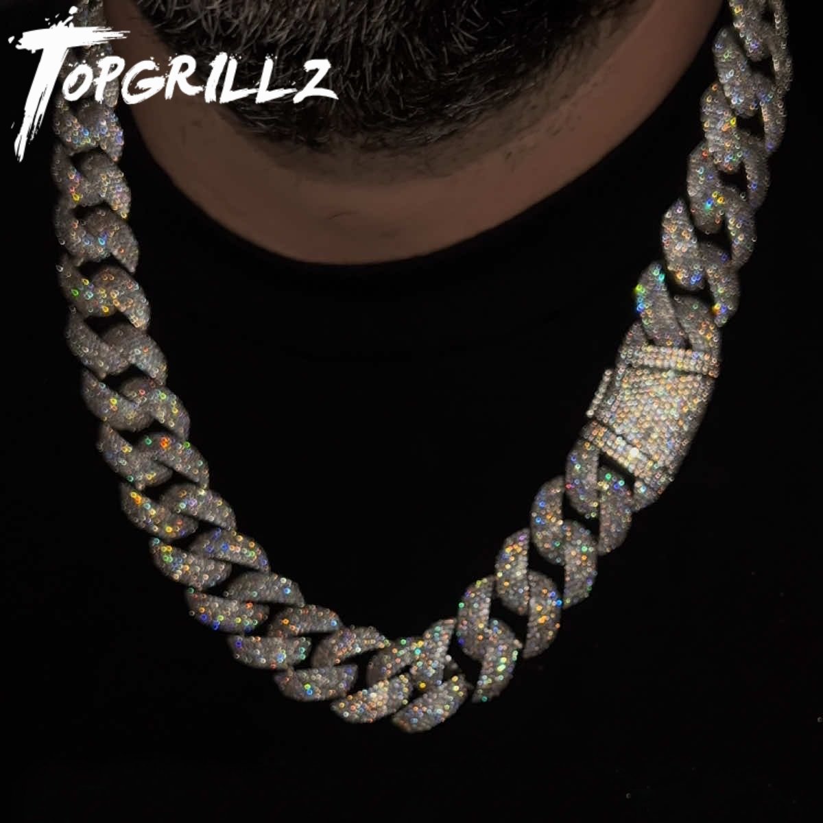 TOPGRILLZ 24mm Cuban Chain Nec - огляд і ціна Cuban Link Chain 12Mm