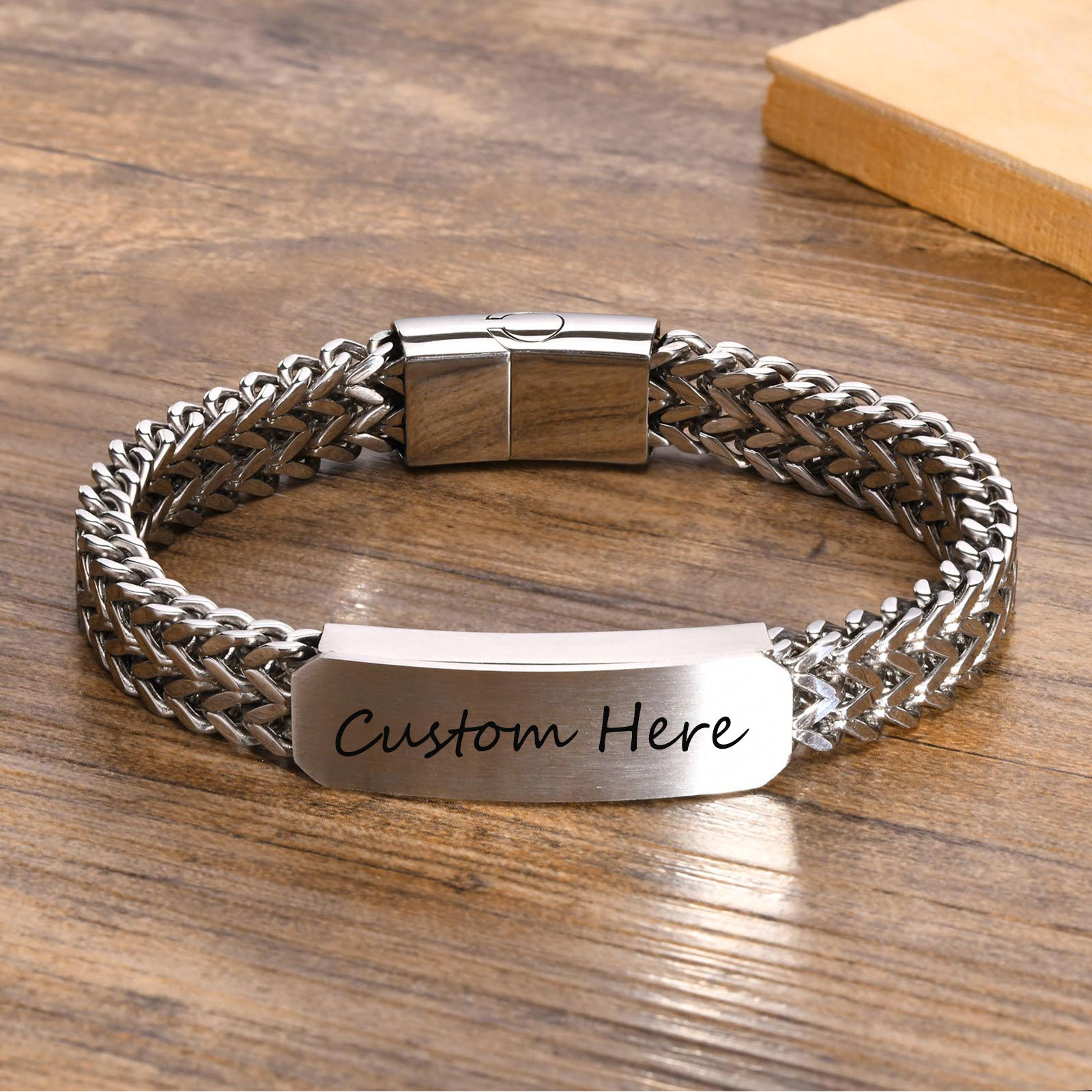 Free Customize ID Bracelets fo - огляд і ціна Cuban Link Chain 12Mm