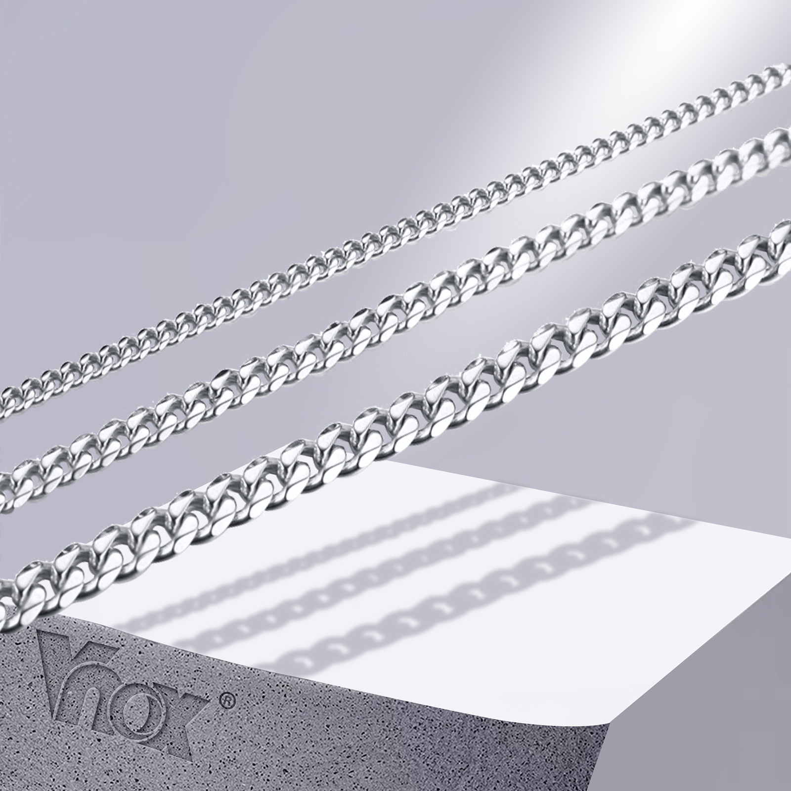Vnox Men Simple 3-11mm Stainle - огляд і ціна Cuban Link Chain 12Mm