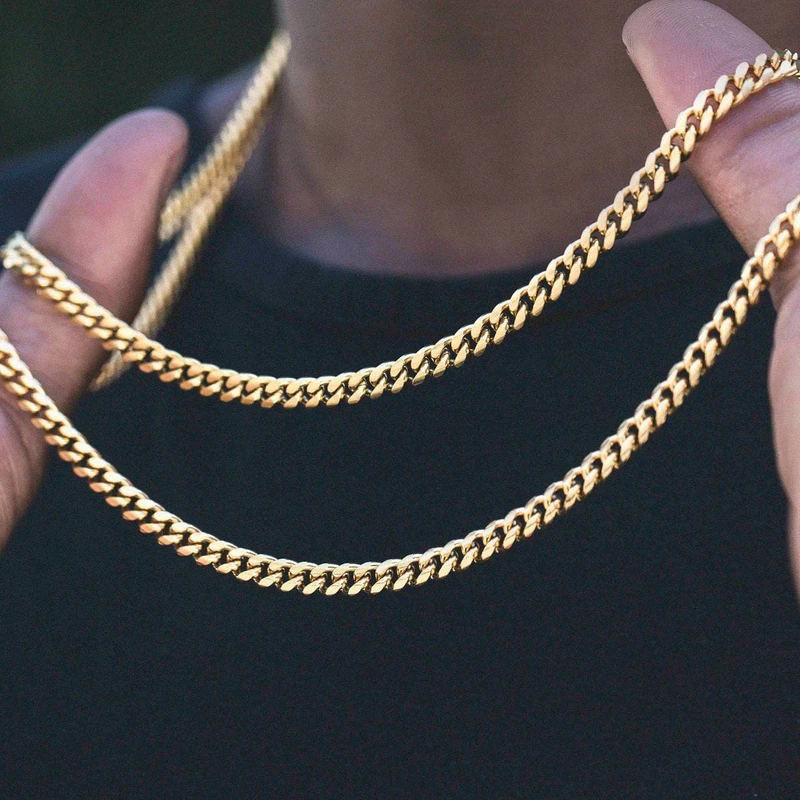 Vnox Men Simple 3-11mm Stainle - огляд і ціна Cuban Link Chain 12Mm