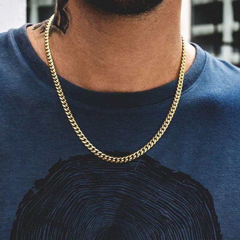 Vnox Men Simple 3-11mm Stainle - огляд і ціна Cuban Link Chain 12Mm