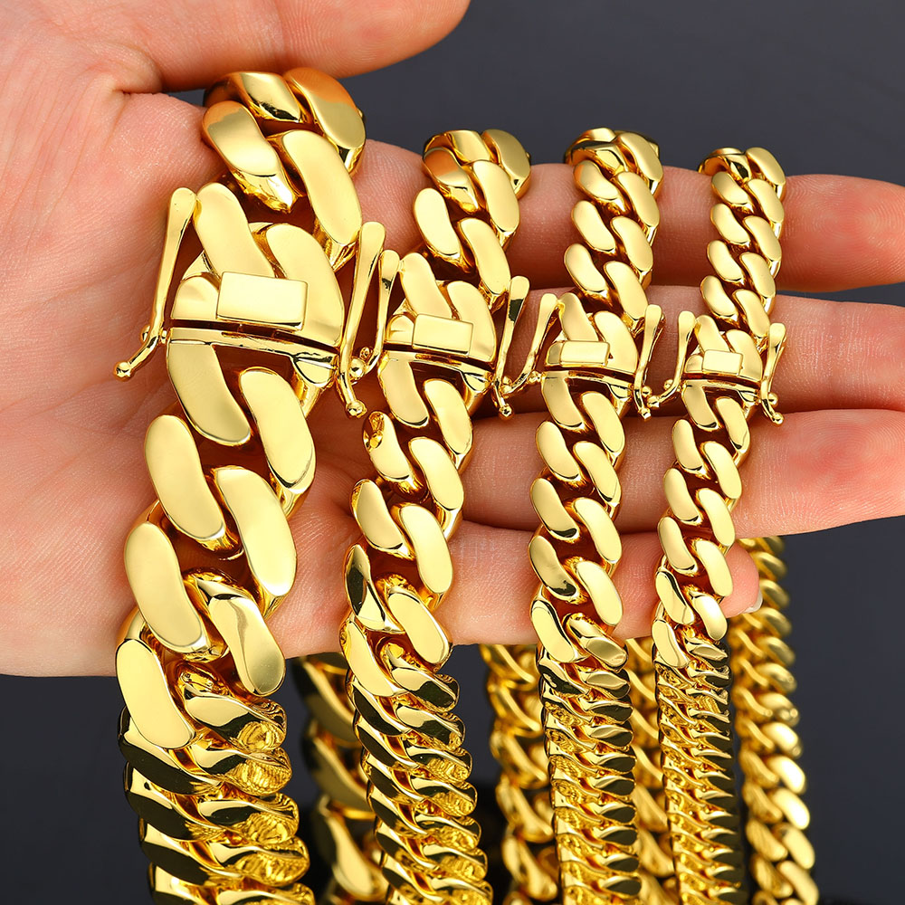Wholesale 10mm/12mm/15mm/20mm  - огляд і ціна Cuban Link Chain 12Mm