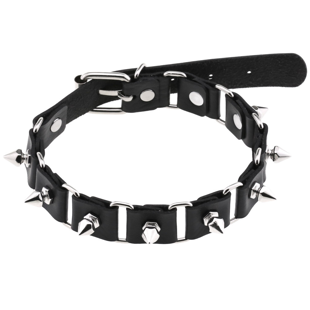 Punk Rock Spiked Choker For Wo - огляд і ціна Goth Punk Spike Choker