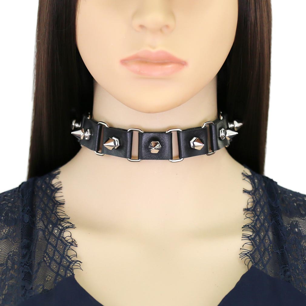 Punk Rock Spiked Choker For Wo - огляд і ціна Goth Punk Spike Choker