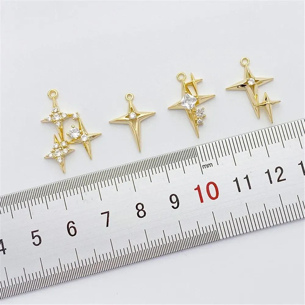 14K Gold-plated Micro-inlaid Z - огляд і ціна Cross Pendant Necklace Gold