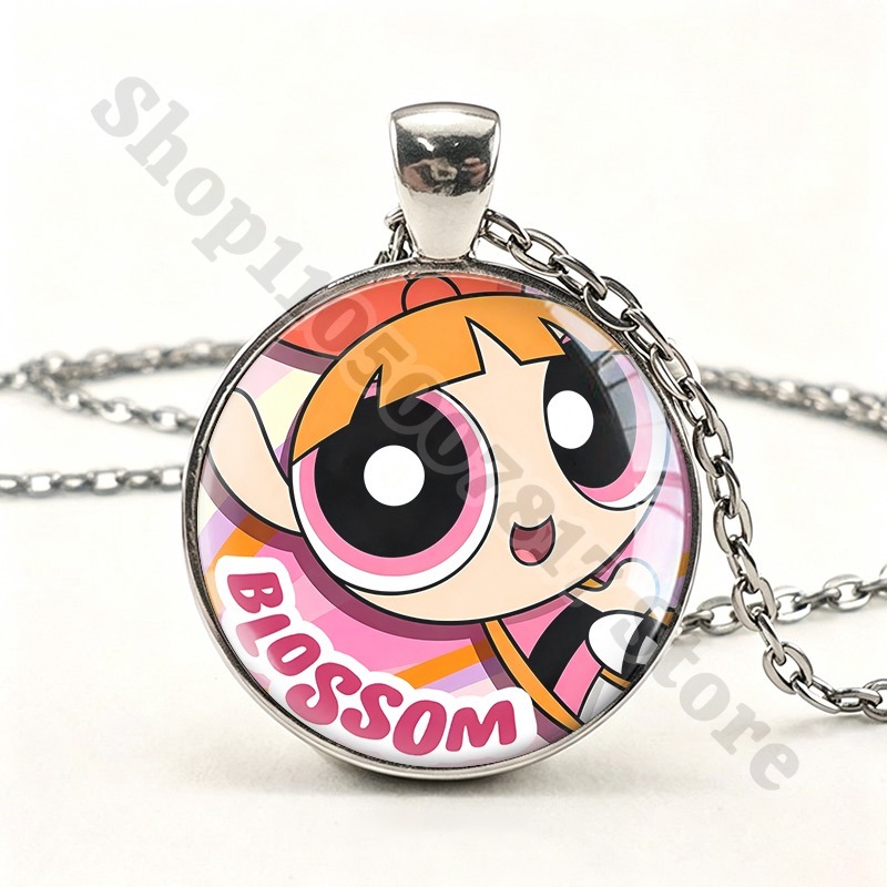 Kawaii The Powerpuffs Girls Cu - огляд і ціна Anime Pendant Necklace