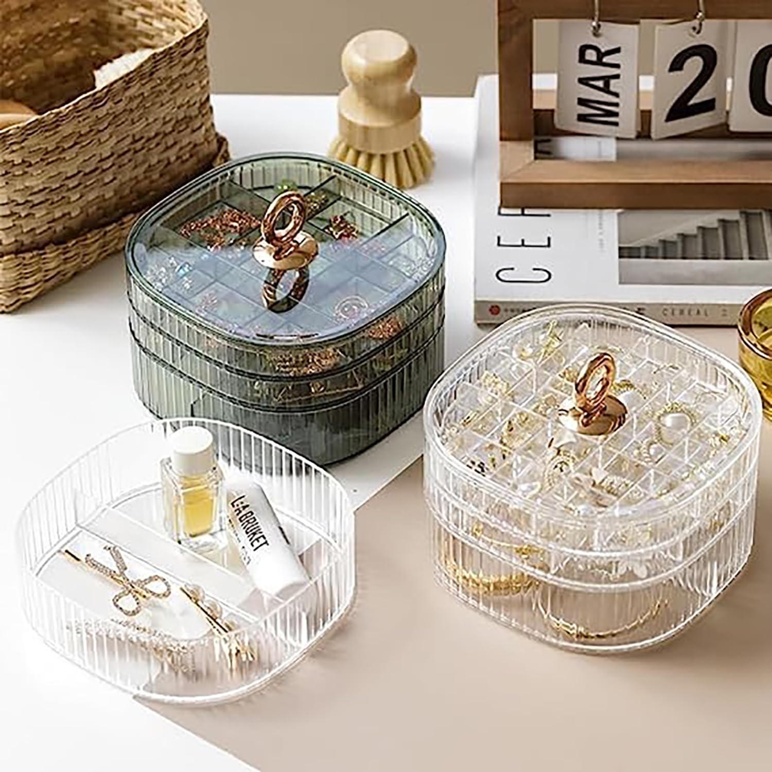 Transparent Jewelry Box 3-Laye - огляд і ціна Earrings