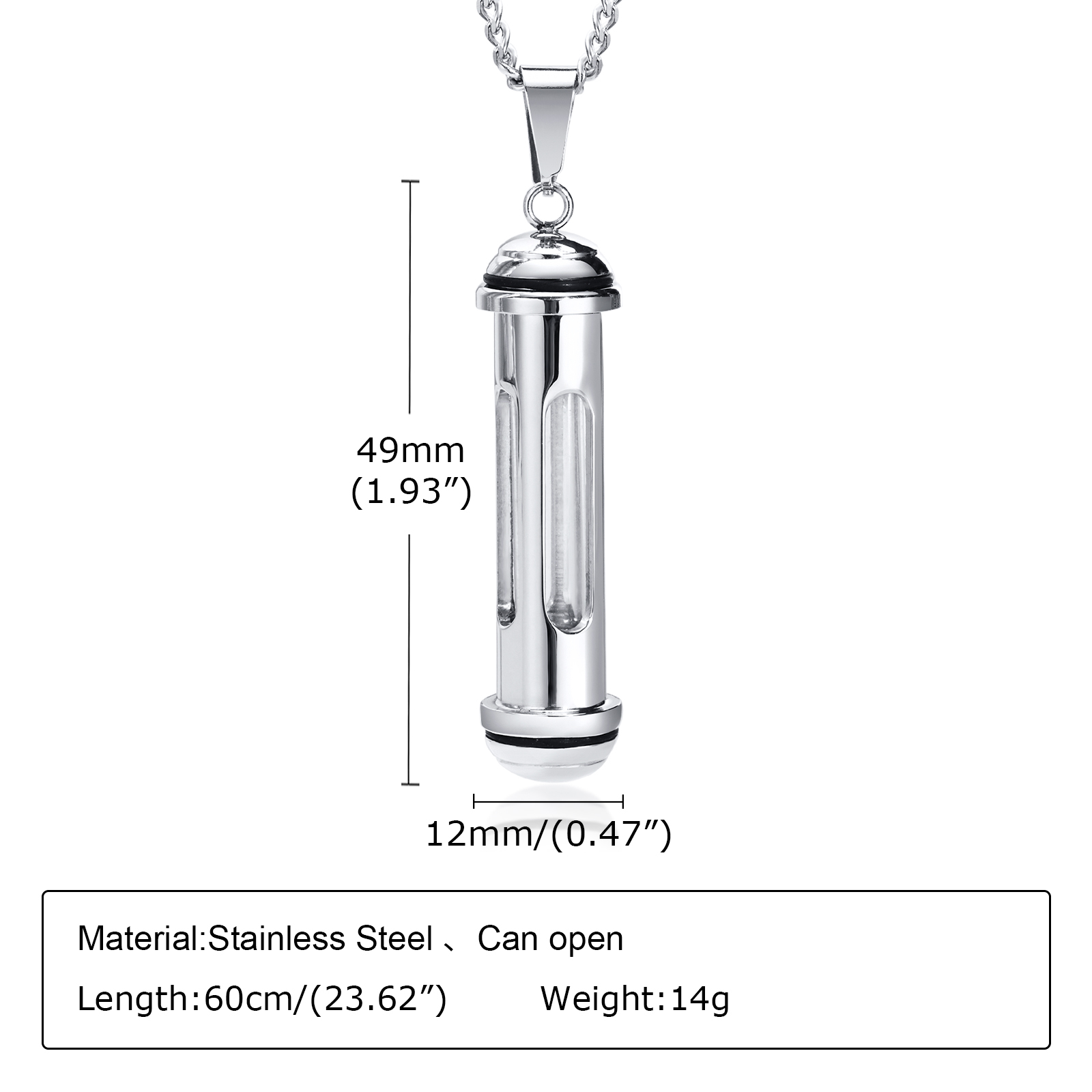 Vnox Men's Stainless Steel Nec - огляд і ціна Cuban Link Chain 12Mm