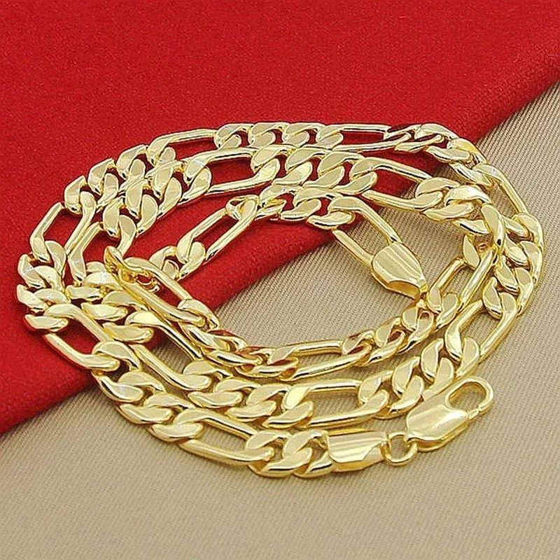 925 Sterling silver 18K gold N - огляд і ціна 925 Sterling Silver Chain Necklace Men