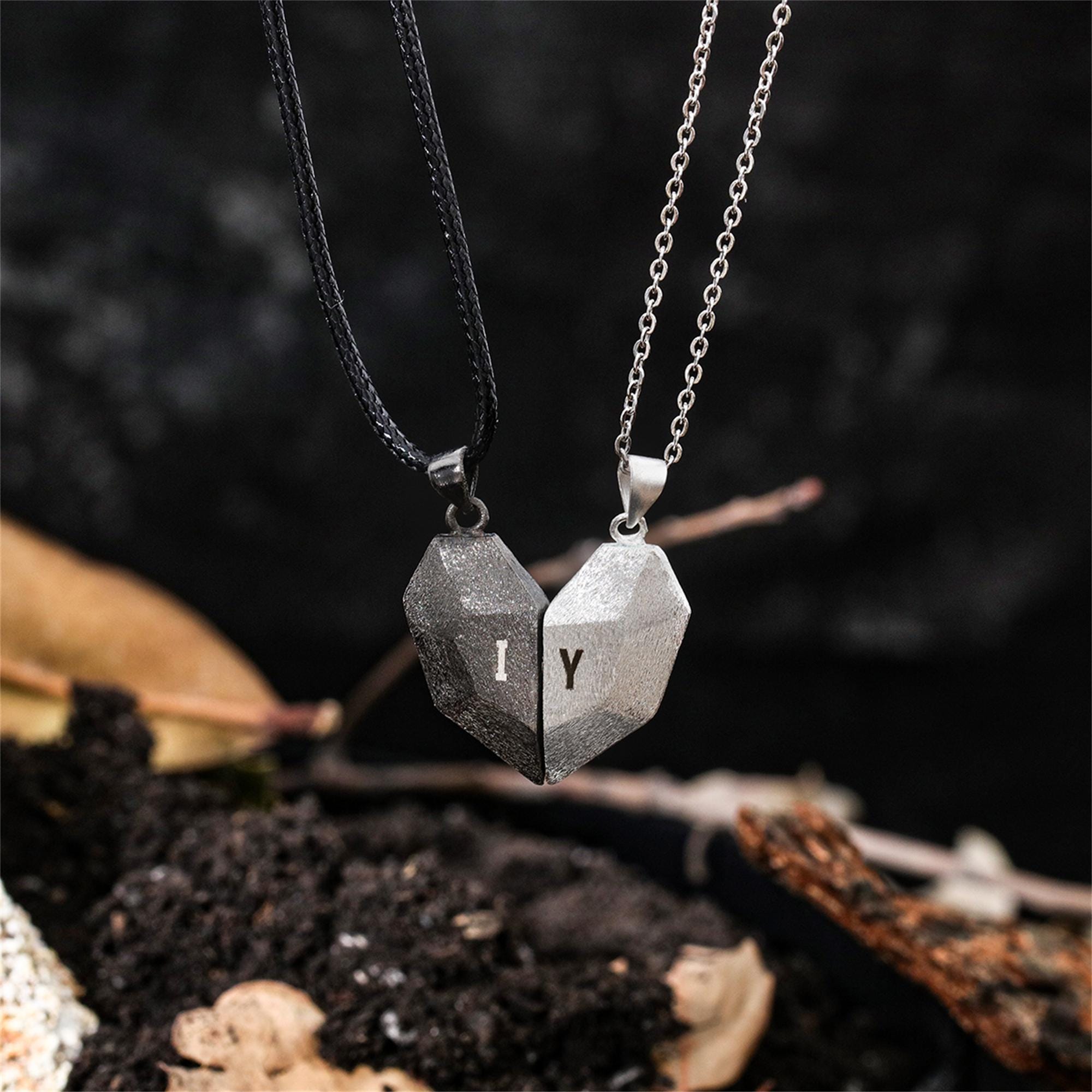 Custom couple magnetic heart n - огляд і ціна Magnetic Couple Matching Necklaces