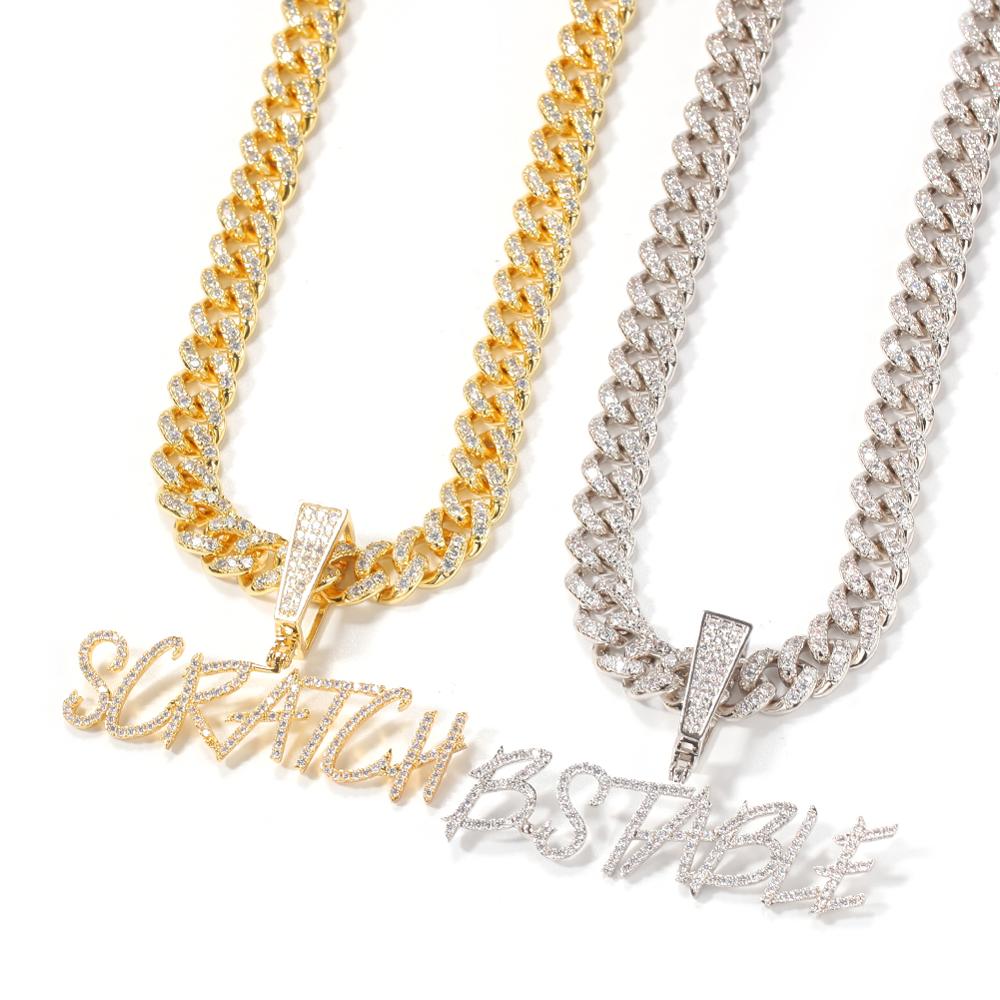 TBTK Customized Name Curisve L - огляд і ціна Cuban Link Chain 12Mm