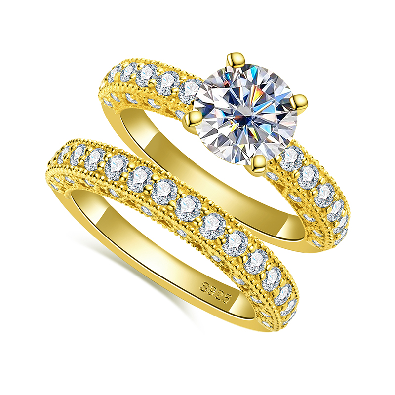 Ring Set For Women 925 Sterlin - огляд і ціна Moissanite Engagement Ring 1 Carat