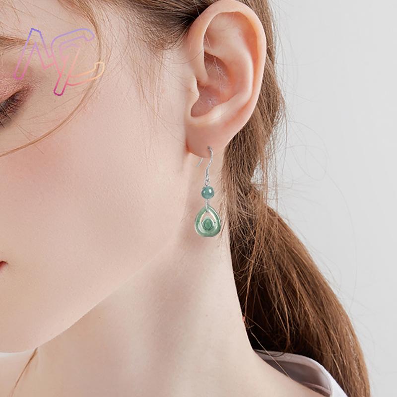 Blue Myanmar Jadeite Water Dro - огляд і ціна Earrings