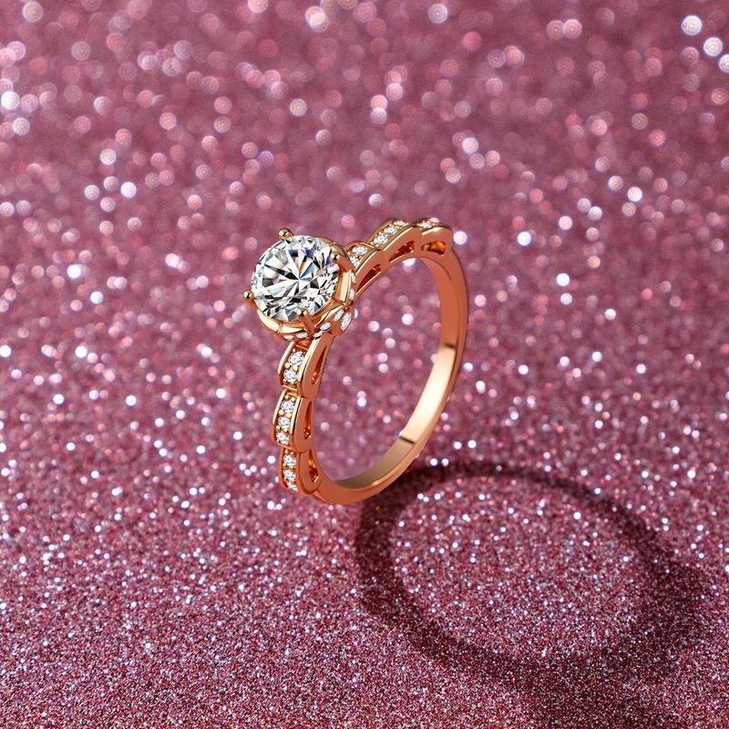 Holiday Gift Four-claw Bouquet - огляд і ціна Moissanite Engagement Ring 1 Carat