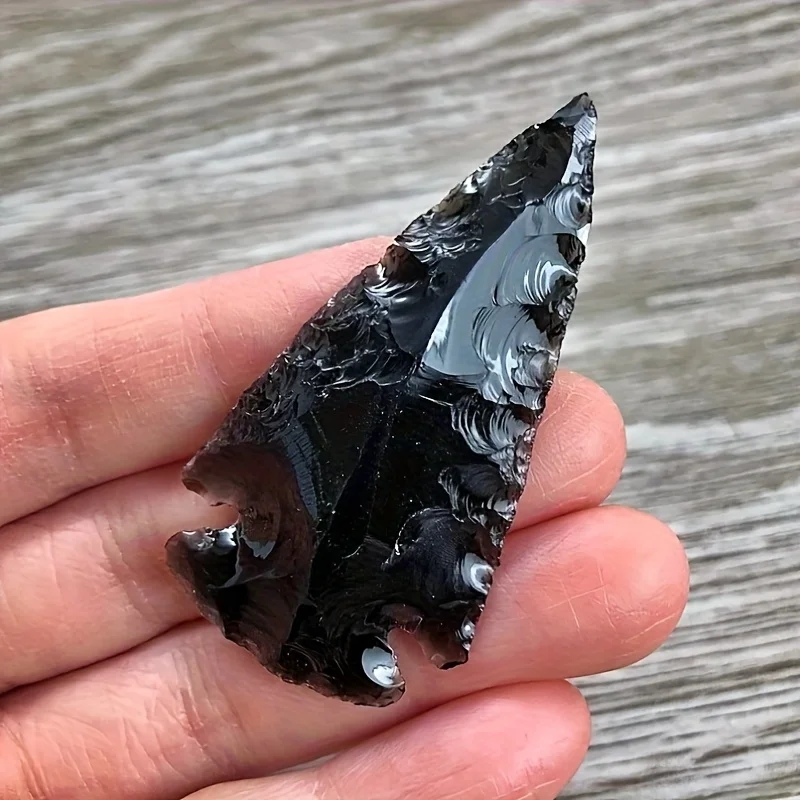 1 Obsidian Arrow Pendant -Hand - огляд і ціна Crystal Pendant Necklace Natural Stone