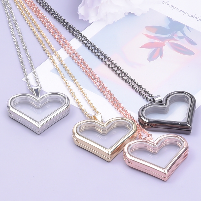 1Pc Y2K Girl Sweet Love Heart  - огляд і ціна Heart Locket Necklace Photo