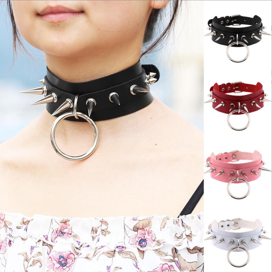 Long Spiked Choker Punk Collar - огляд і ціна Goth Punk Spike Choker