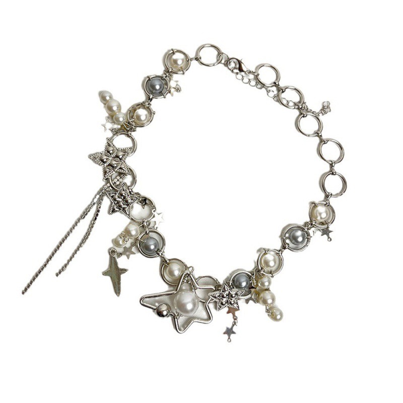 Y2K Jewelry Pearl Splicing Sta - огляд і ціна Pearl Choker Necklace Vintage