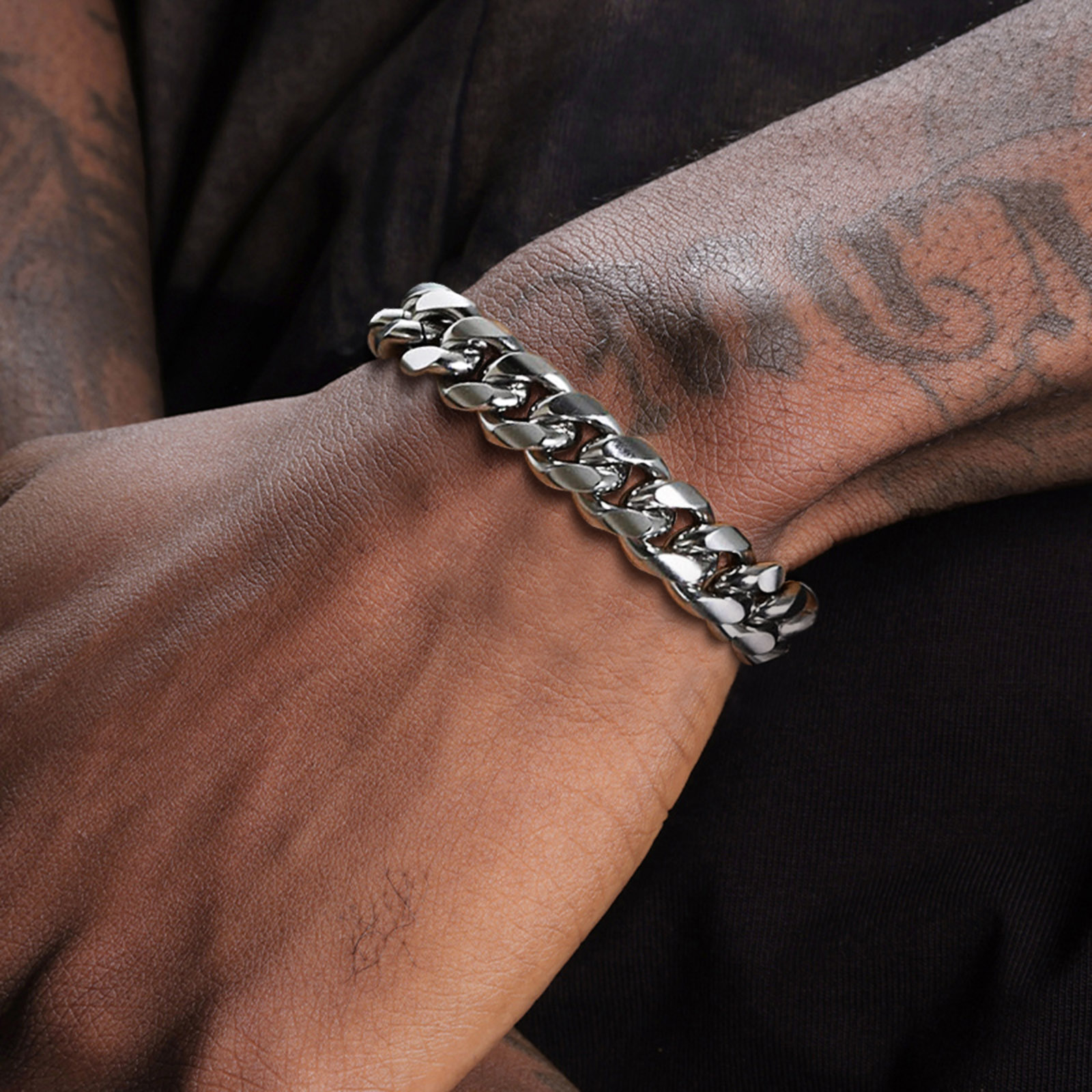6-12MM Cuban Chain Mens Bracel - огляд і ціна Cuban Link Chain 12Mm