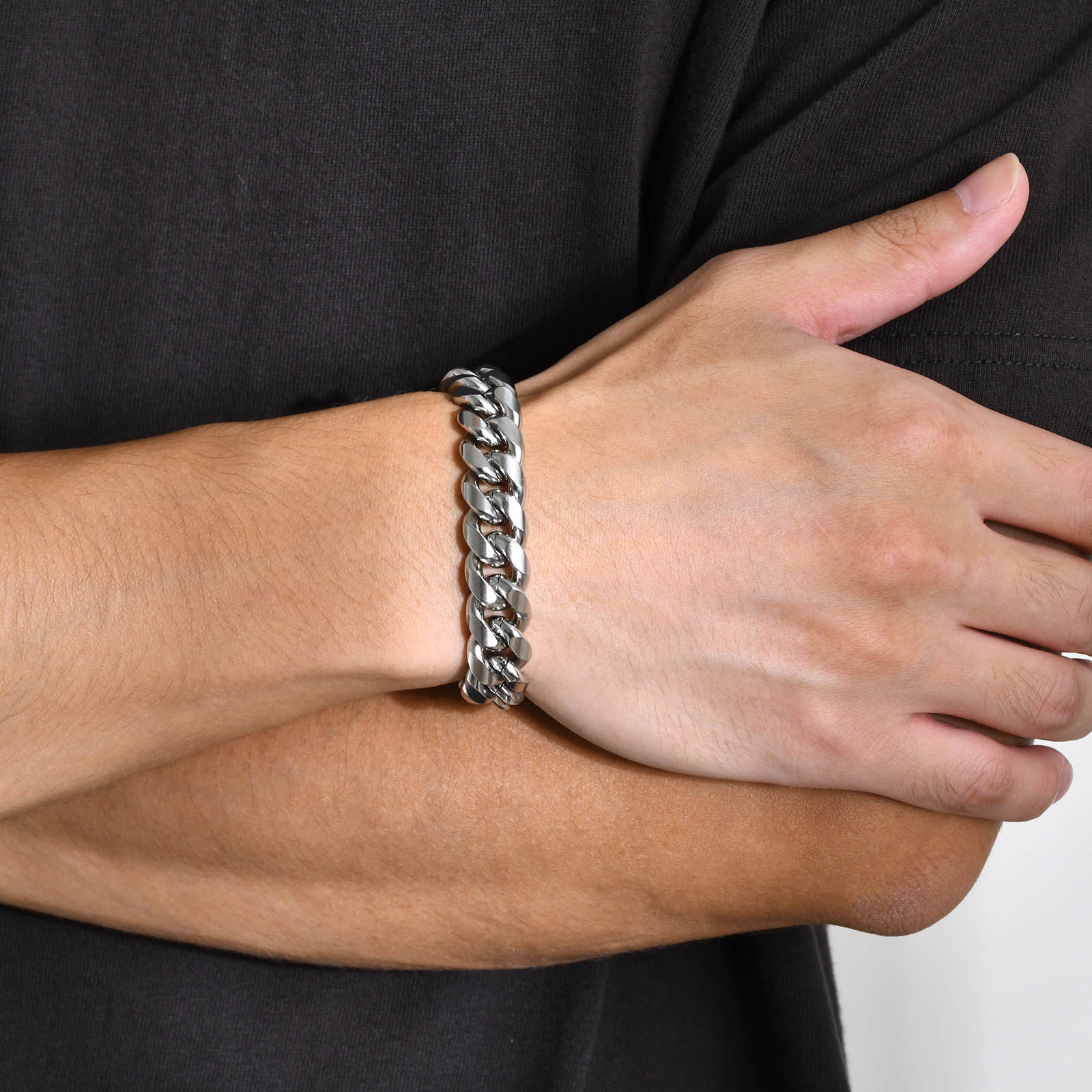 6-12MM Cuban Chain Mens Bracel - огляд і ціна Cuban Link Chain 12Mm