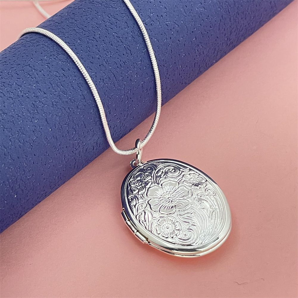 925 Silver Snake Necklace Oval - огляд і ціна 925 Sterling Silver Chain Necklace Men