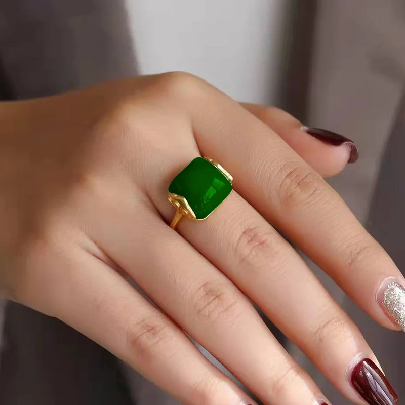 Natural Hetian Jade Ring Fashi - огляд і ціна Rings