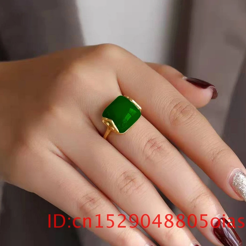 Natural Hetian Jade Ring Fashi - огляд і ціна Rings
